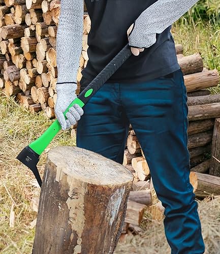 Miniatura 4 de Hookaroon de acero forjado Pickaroon de 28 pulgadas, con agarre antideslizante y reducción de golpes, para levantar troncos y mover leña de madera