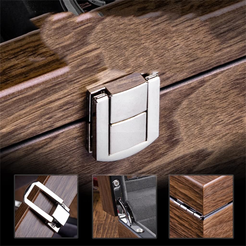 Caja de colección pulsera reloj mecánico marrón for hombre(A)
