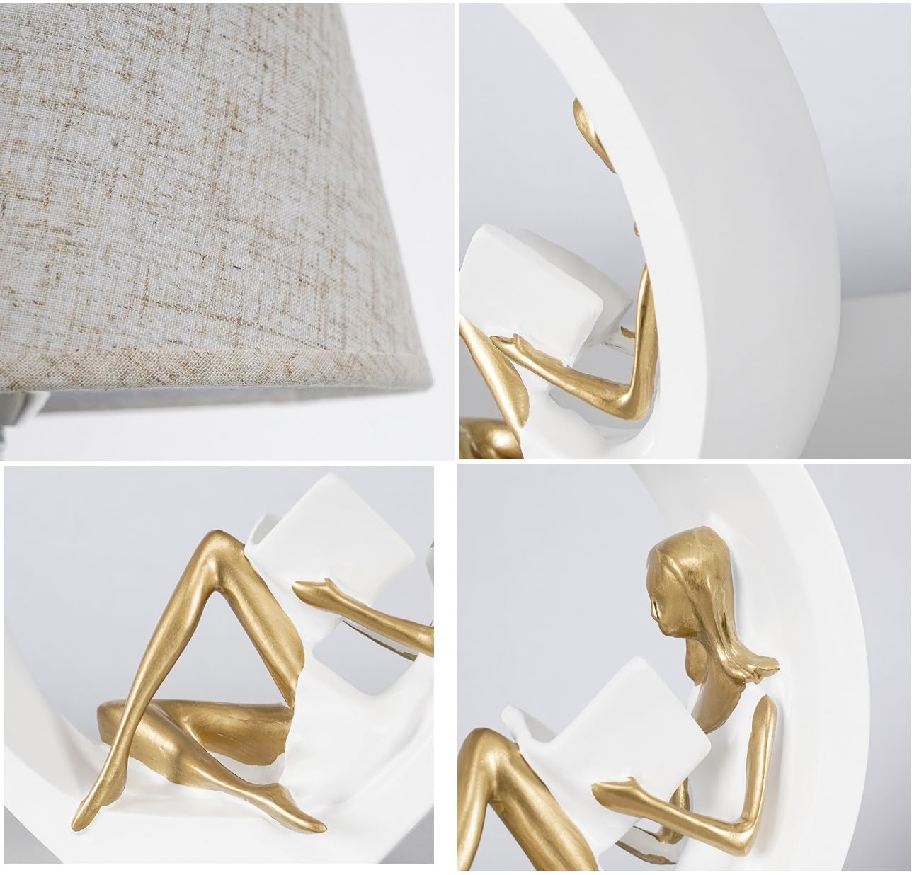 Leselampe für Mädchen, kreative und romantische Schlafzimmer, Nachttischlampe, schlicht, modern, LED-Tischlampe mit Dimmschalter, Dekoration für Zuhause, Wohnzimmer