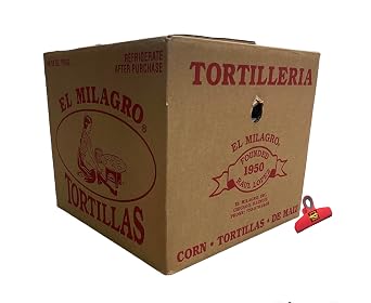 El Milagro Corn Maiz Tortillas - Munchie Box Reserve - Plastic, 40 10 oz Packs