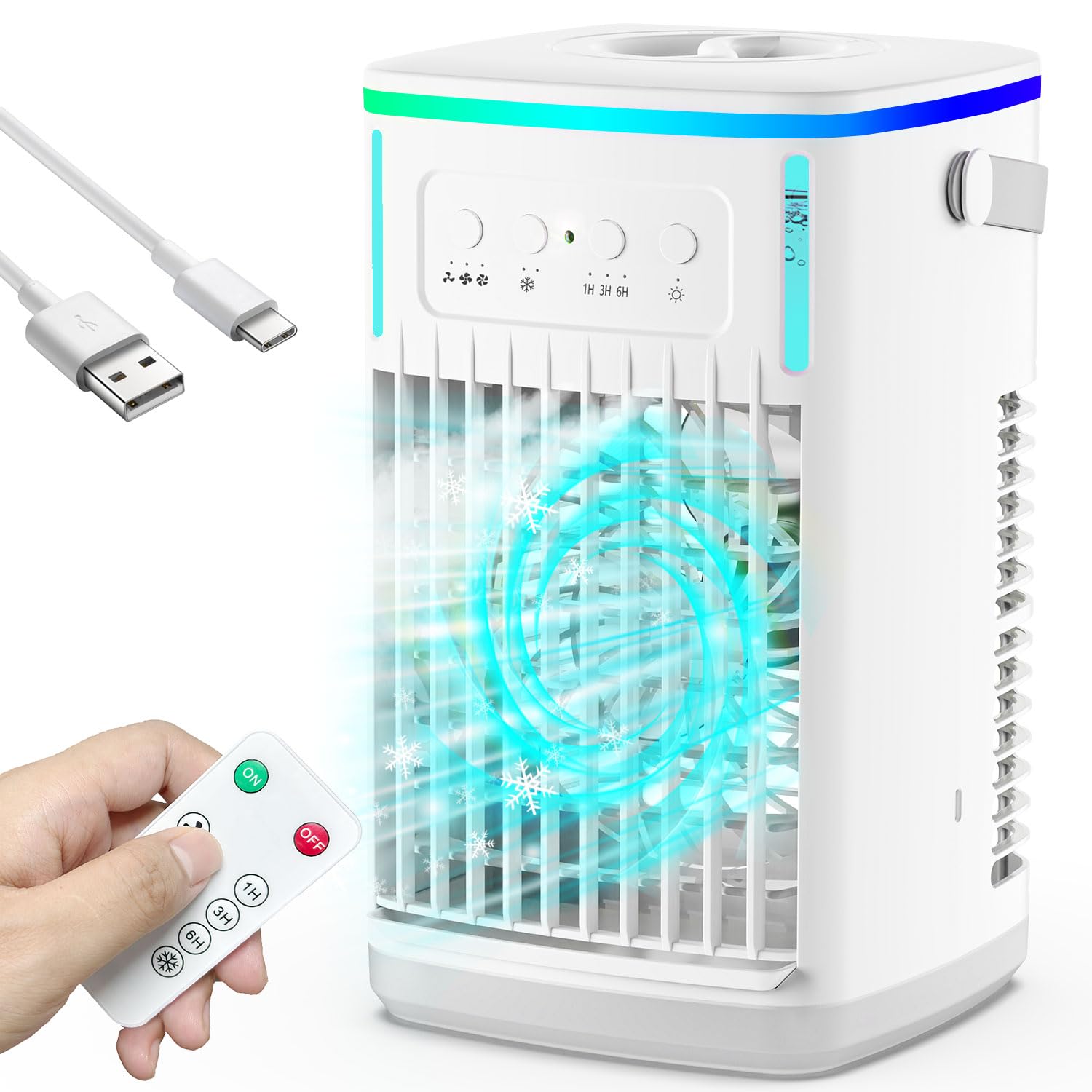 Cooling Fan Portable Air Conditioners Evaporative Mini Air