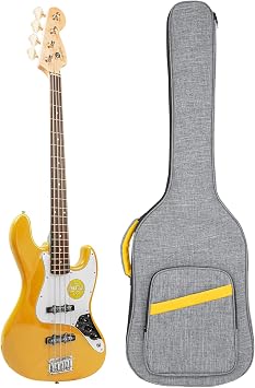 Bass Guitar Case 0.38in Padding Waterproof Electric Bass Case Bass Guitar Gig Bag Padded Soft Electric Bass Guitar Bag Grey
