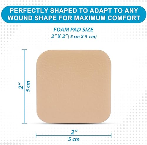 Vista 9 de MedVance TM Foam – Apósito de espuma hidrofílica no adhesivo impermeable de 6 x 6 pulgadas, caja de 5 apósitos