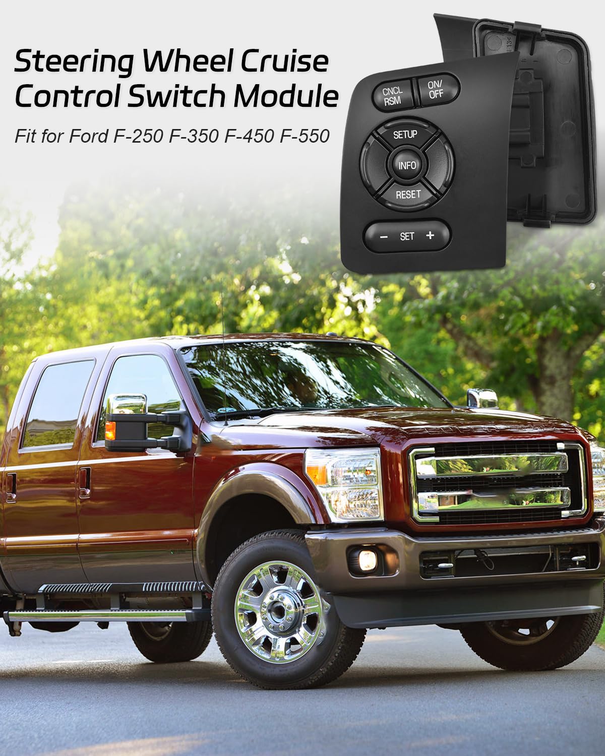 OURWILLSM Steering Wheel Cruise Control Switch Module Fit For Ford F250 F350 F450 F550 2011-2016 Replace BC3T-9E740-EEW : Buy Online At Best Price In KSA - Souq Is Now - Foto 2