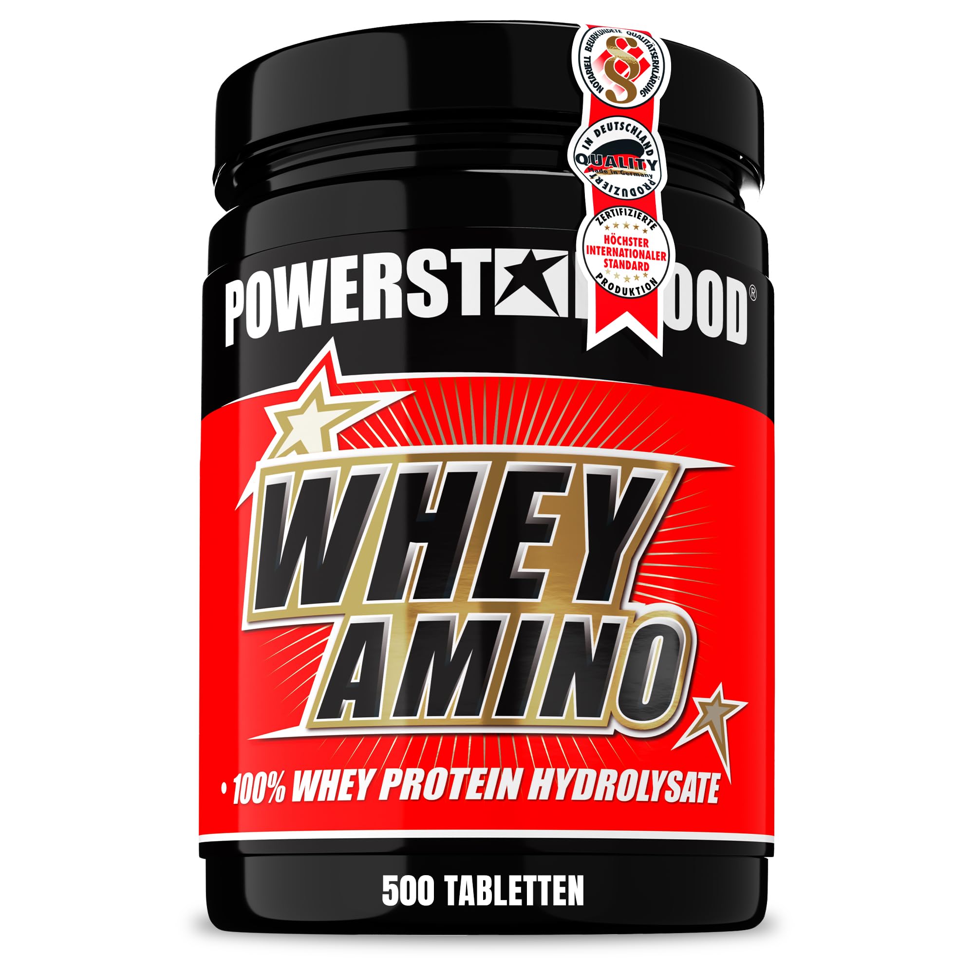 Powerstar WHEY AMINO | 500 Eiweiß-Tabletten hochdosiert