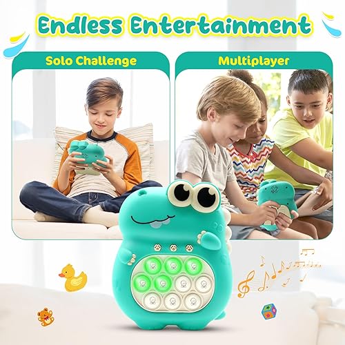 Miniatura 4 de GNIYUIX Juego de burbujas de empuje rápido para niños, juguete electrónico de mano para aliviar la ansiedad, juguetes de cumpleaños, regalos para