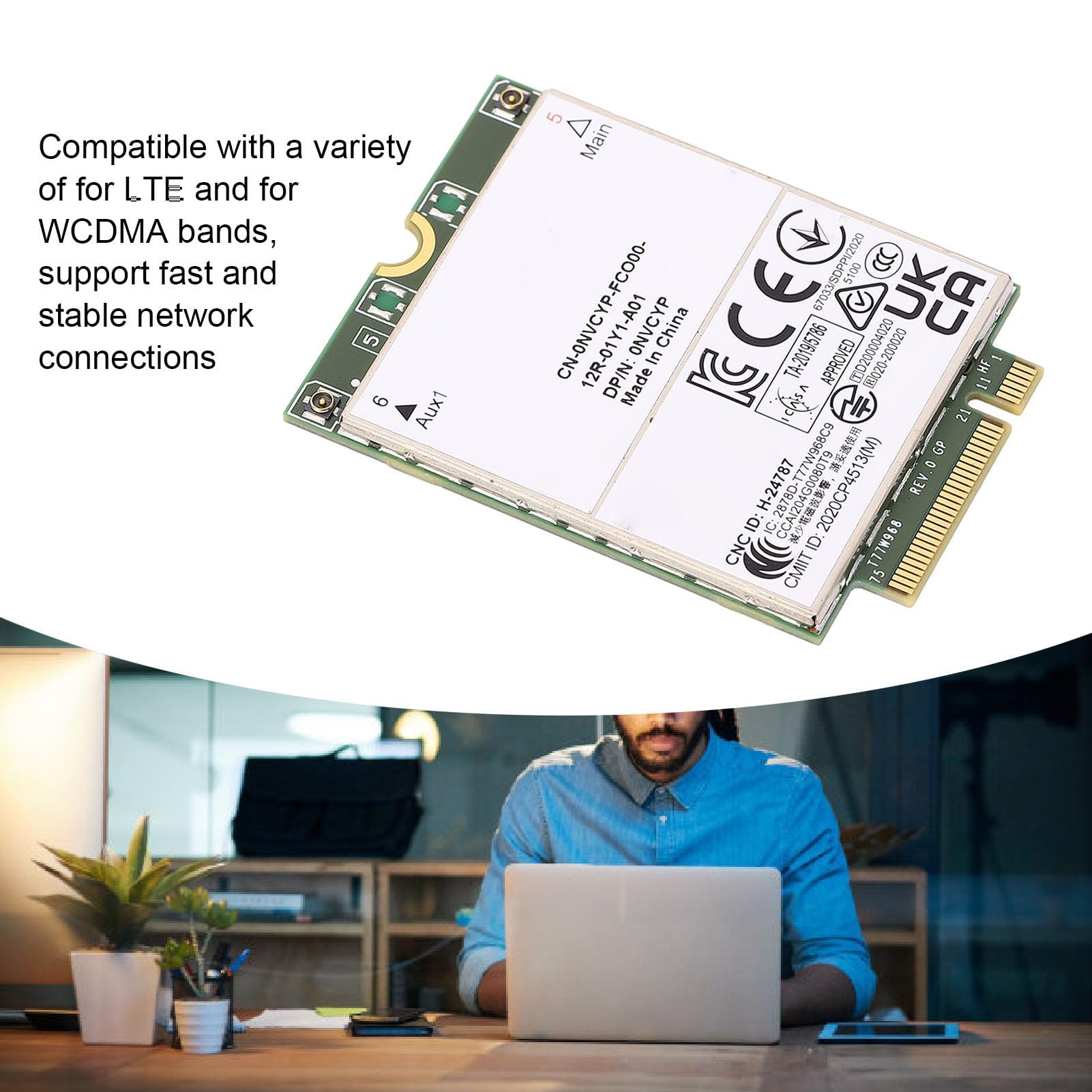 Module de Carte Wwan 3G 4G 5G 450 Mbit/s pour Ordinateur Portable