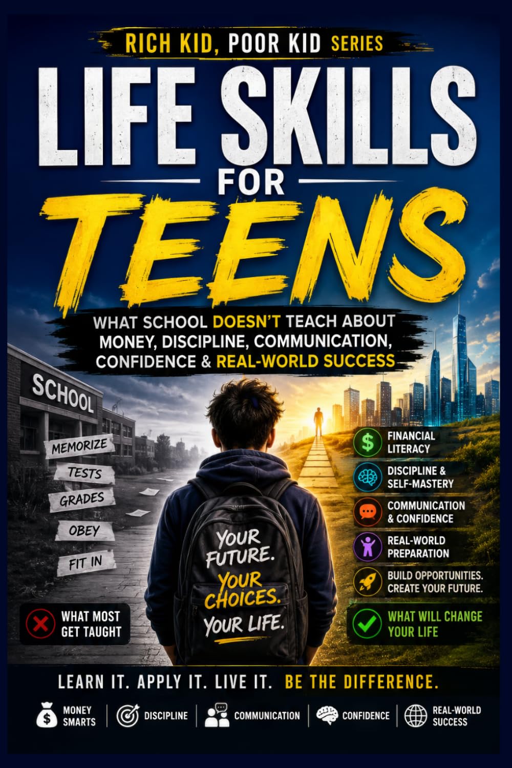 Life Skills for Teens: What School Doesn’t Teach About Money, Discipline, Communication, Confidence & Real-World Success (Rich Kid, Poor Kid Series) (Rich Kid Poor Kid: Real World Skills Curriculum)