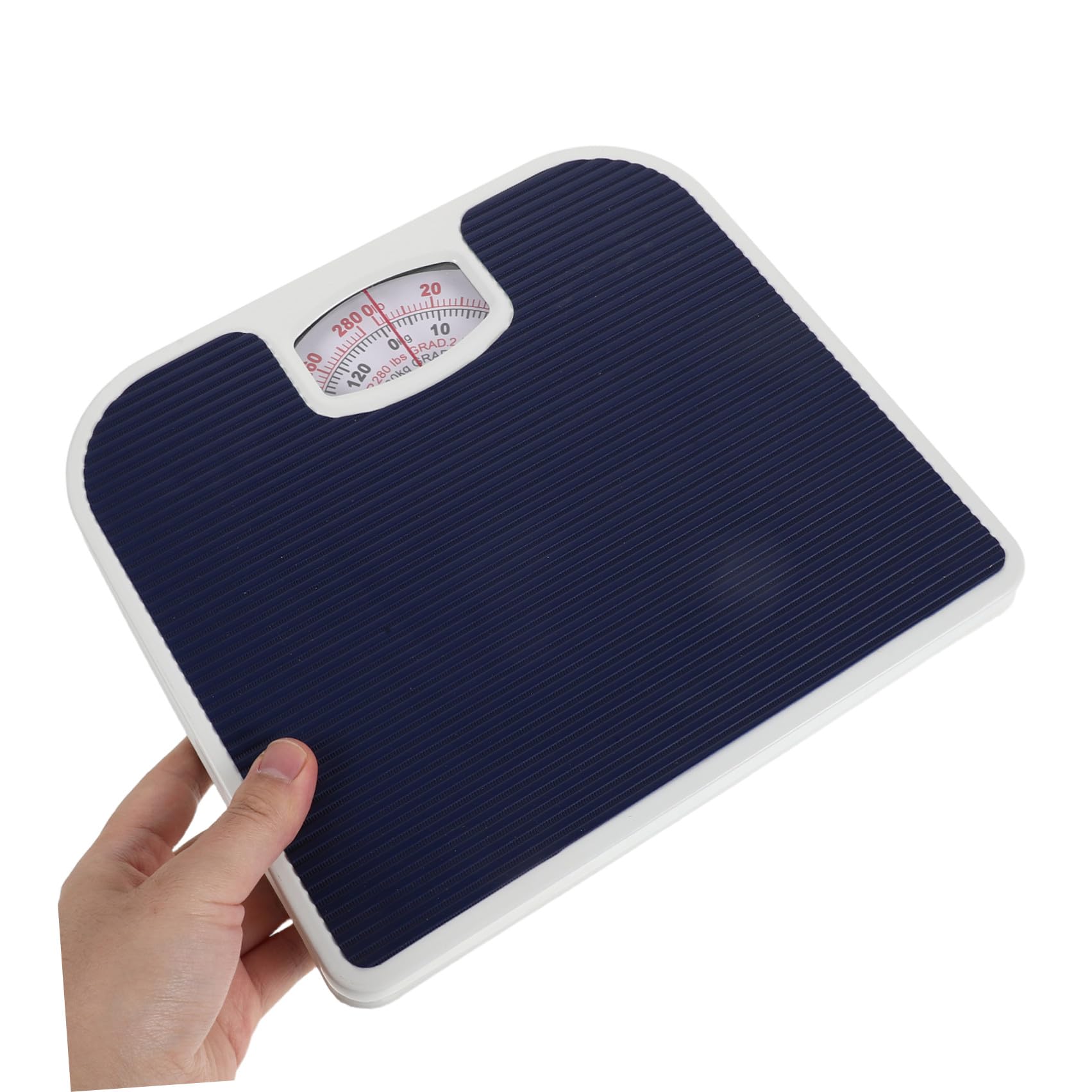 Artibetter Báscula Mecánica para Cuerpo Resistencia Deformación, Cuerpo Reforzado de Pu E Hierro, Capacidad de 130kg, Adecuado para Baño y Control de Peso en Casa