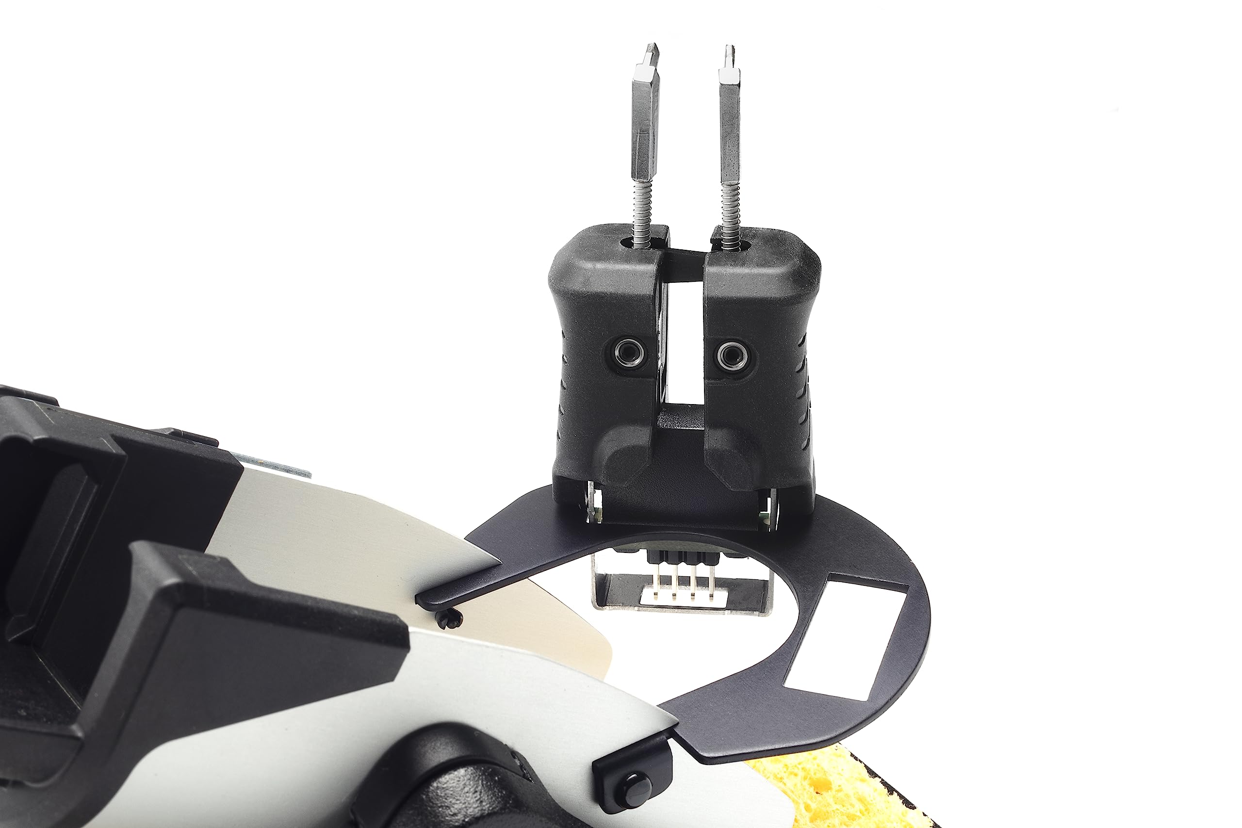 Weller T0051518499 Pinzette, Poggiapiedi di Sicurezza, Lana di Metallo, Ottone e Spugna