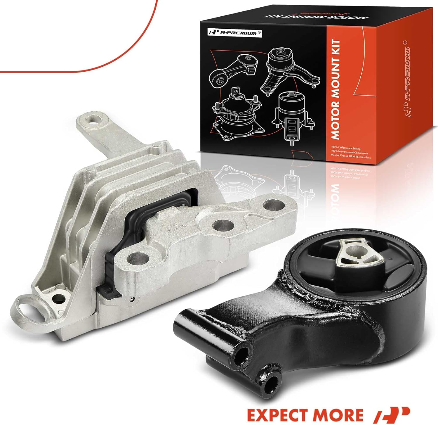 A-Premium 2PCS Engine Motor Mount and Transmission Mount Set Compatible with Chevrolet Impala 2014-2020 & Buick LaCrosse 2010-2016, Allure 2010 & Cadillac XTS 2013-2019, Automatic Transmission