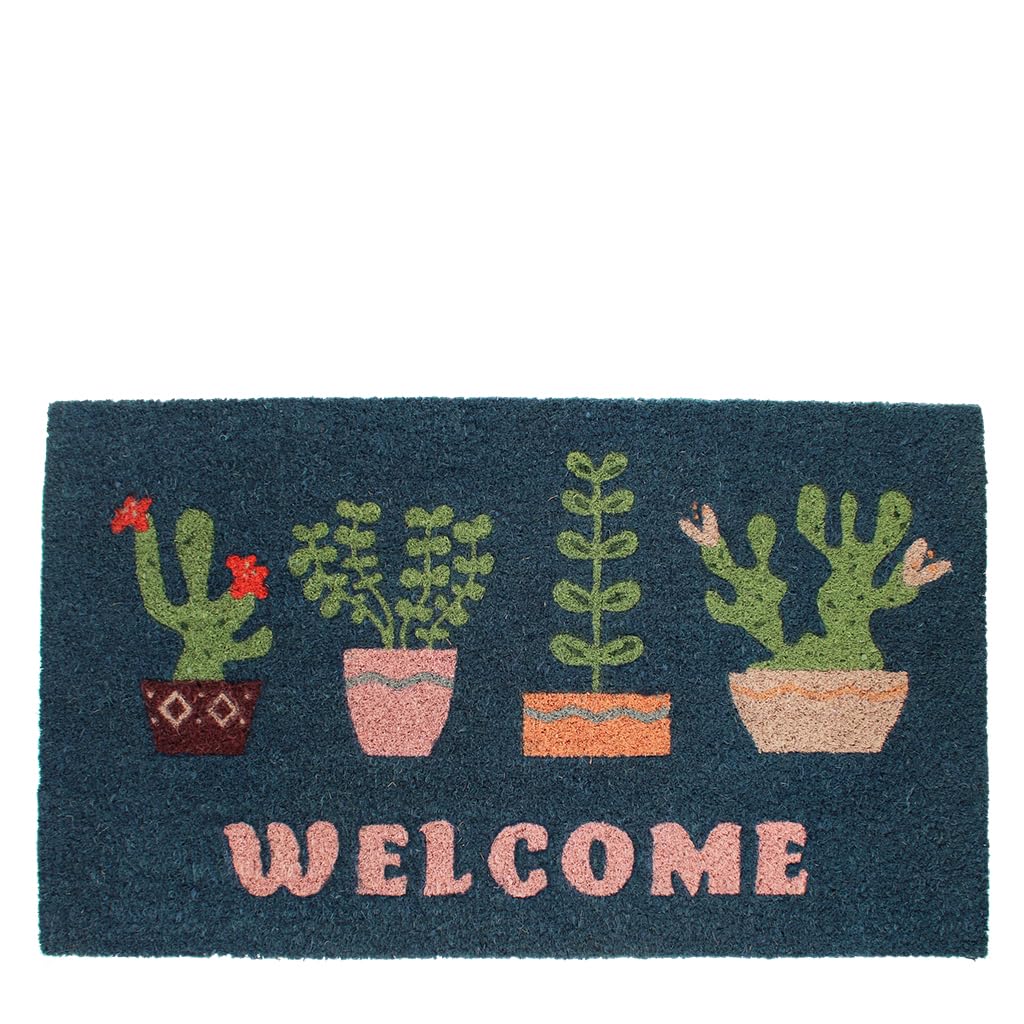 Rex London Door Mat Indoor — Door Matts Indoor Non Slip | Washable Doormat Floor Mat | Small Door Matt for Front Door & Hallway | Pet Mats for Floor | Front Door Decor | Coconut Fibre