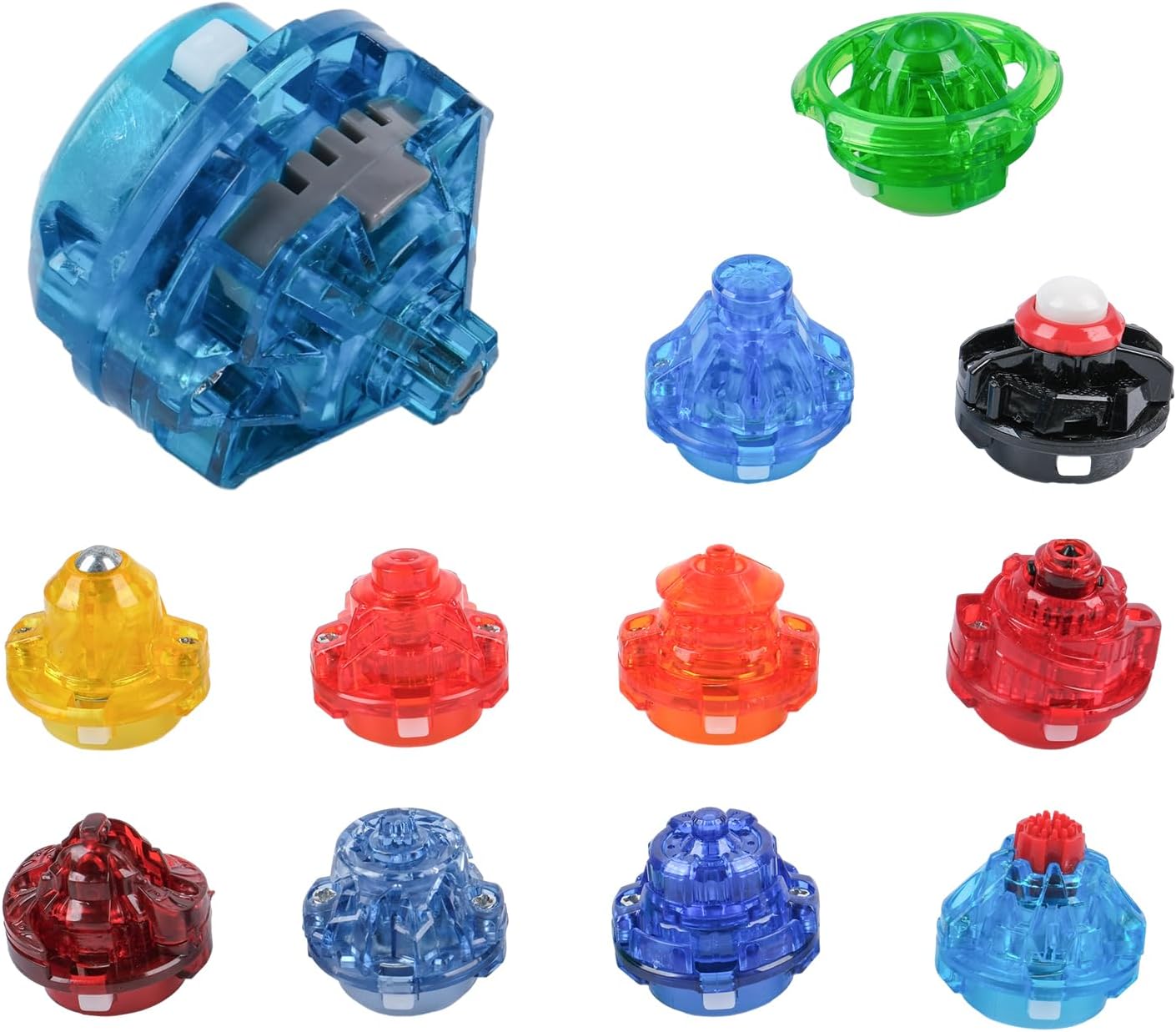 12 Pieces Battling Burst Top Tips Spinning Top Accessories Gyro Burst Toys Parts