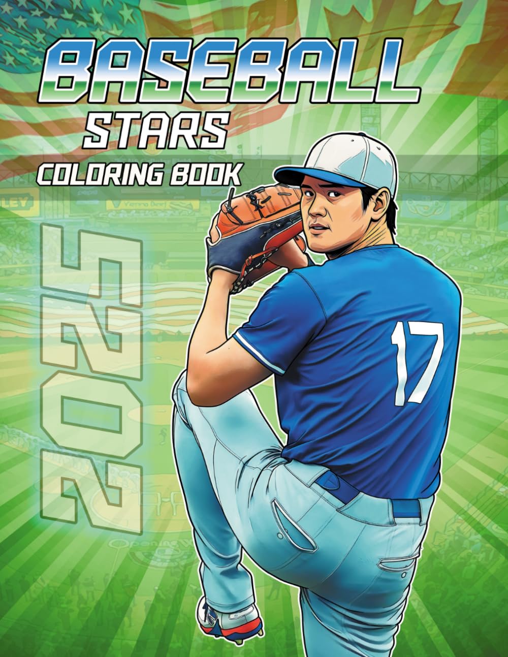 Baseball Stars Coloring Book: All the Best Players of the Season Ready to Color (for Kids and Adults)