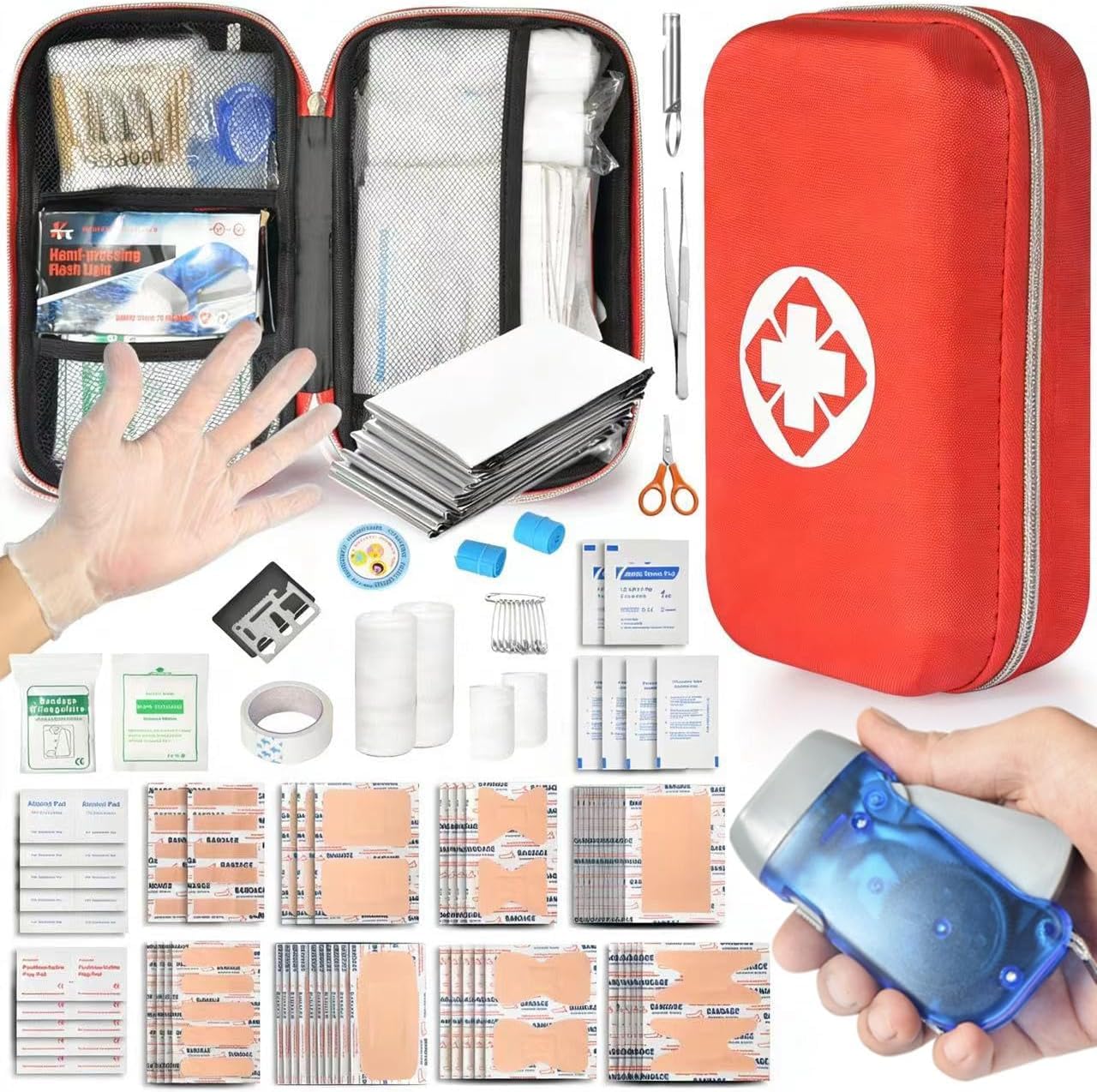 First Aid 400 Piece First Aid Kits Emergency Kit Outdoor Gear›Camping & Hiking›Safety & Survival Kit — view 2