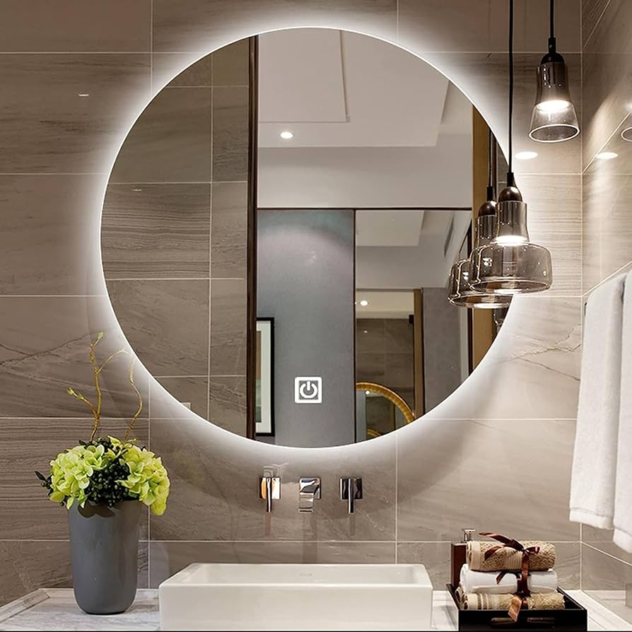 壁掛けミラー☆パステル水色 鏡 ミラー mrs25oct 日本製国産 フレームレスミラー シンプル