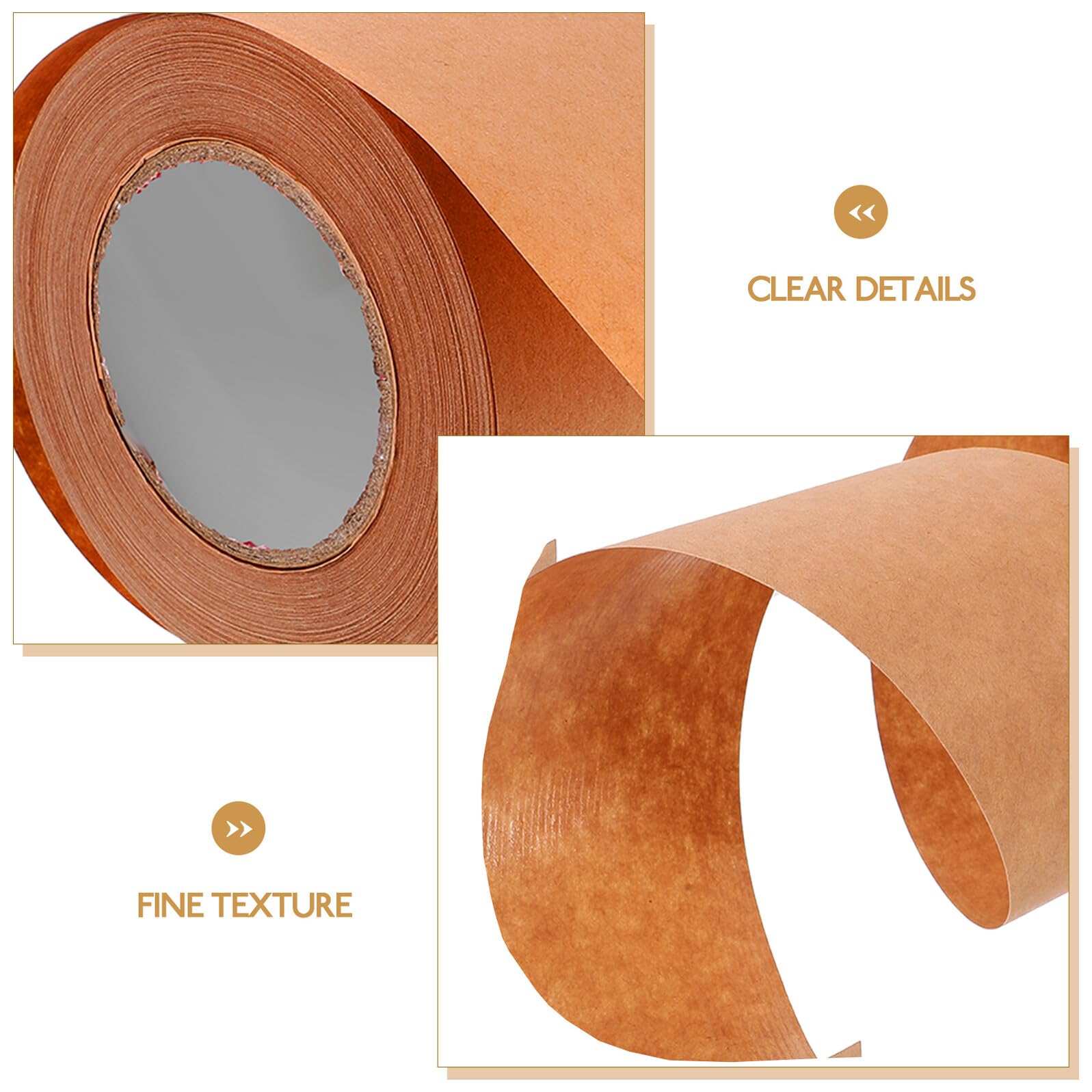 10 Rollen Verstärktes Kraftpapier Klebeband Stark Haftendes Verpackungsband für Kartonversiegelung Beschreibbar Wasserresistent Vielseitig Einsetzbar für Versand und Lagerung
