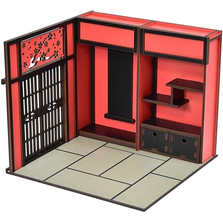Amazon Cwgmini 0465 Countrywoodgarden ドールハウス ミニチュア 1 10スケール 和室 花魁 左側 ドールハウス単品販売 プラモデル 通販