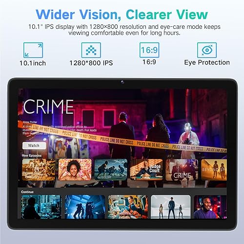 Miniatura 4 de LECTRUS Tablet Android 15 de 10.1 pulgadas con Gemini AI, Octa-Core 12 GB de RAM 128 GB ROM (expansión de 2 TB), tabletas de pantalla táctil HD
