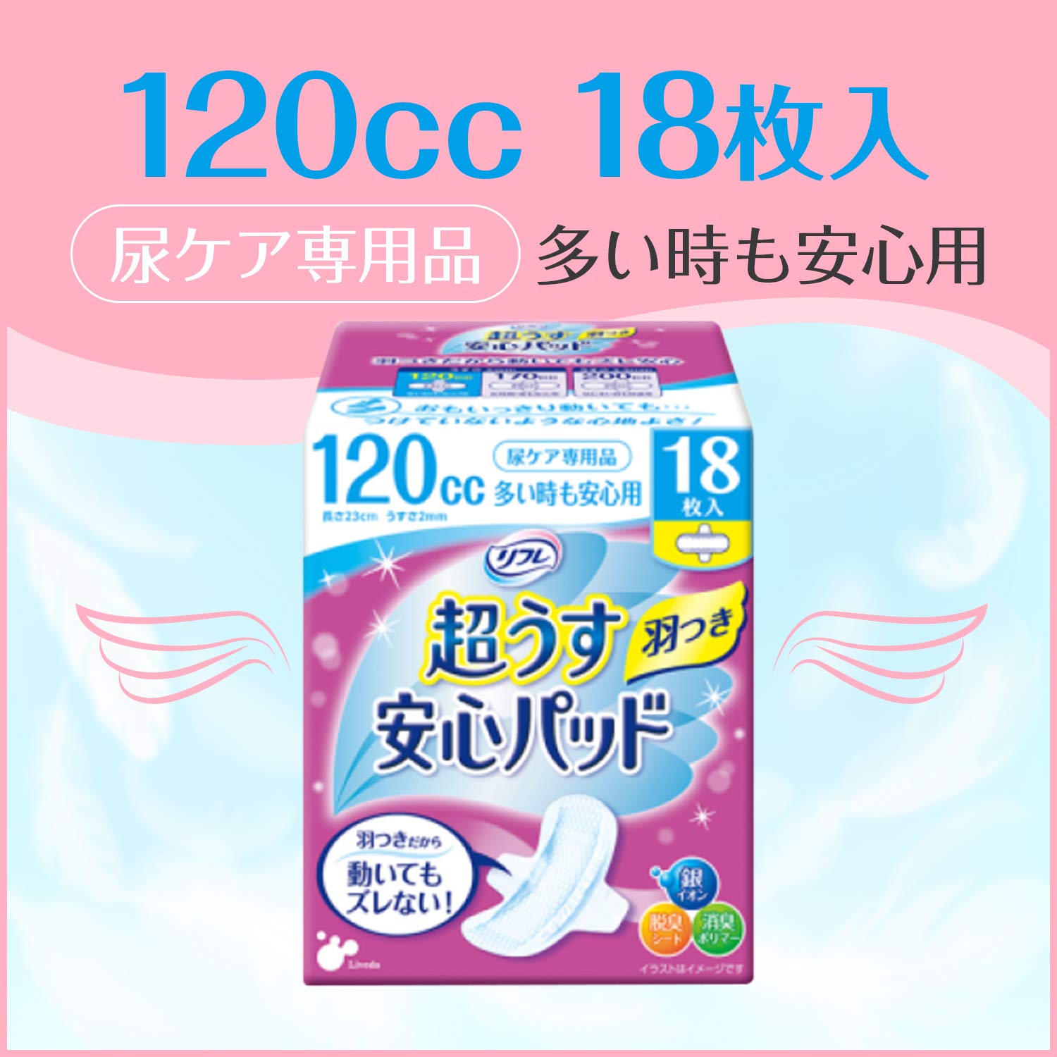 Amazon | リフレ 超うす安心パッド 羽つき にょうもれパッド にょう