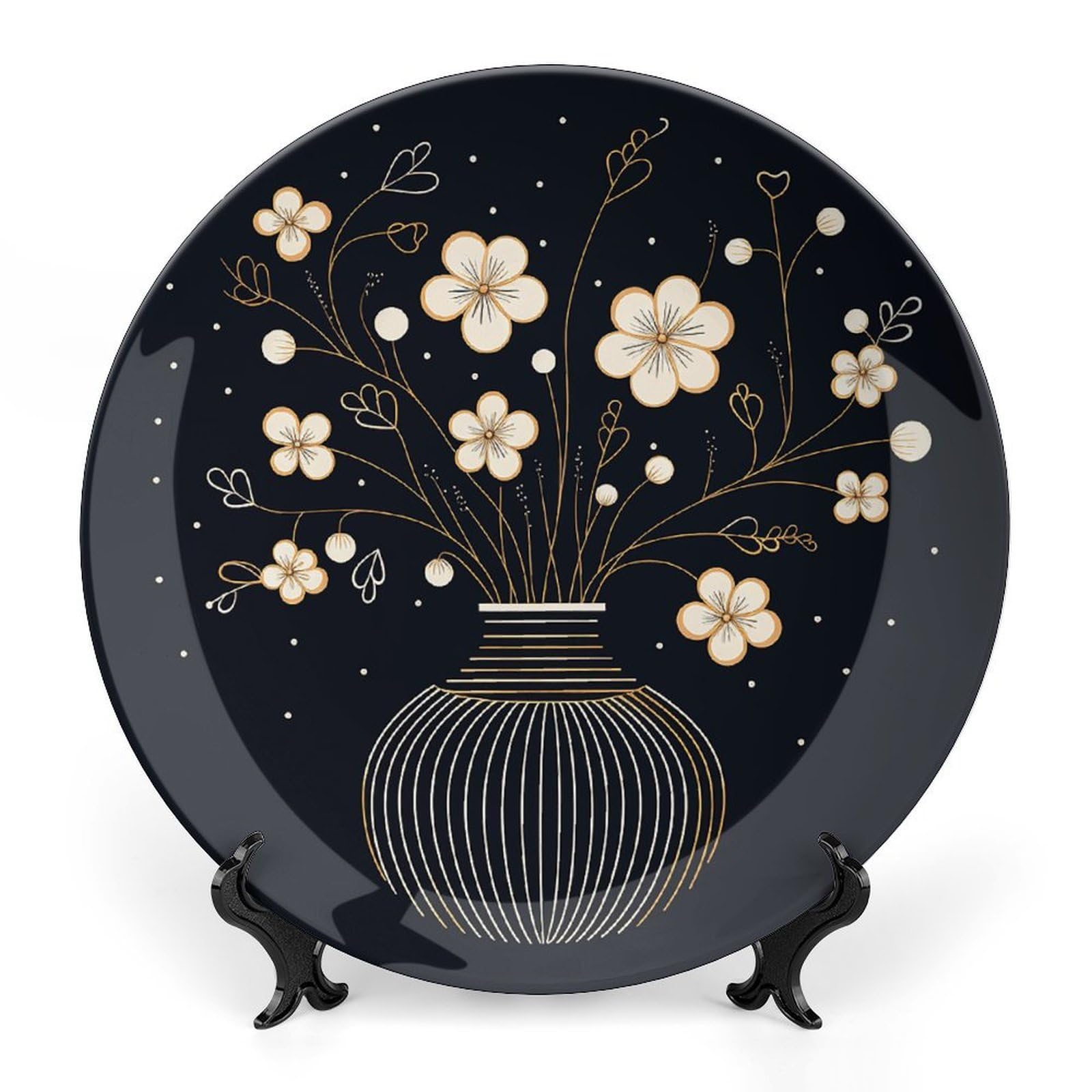 Assiette décorative en porcelaine anglaise faite à la main : le cadeau de créateur idéal