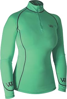 Woof Wear Womens Performance Riding Shirt Mint - Lightweight UV Sun Protection and SPF Properties