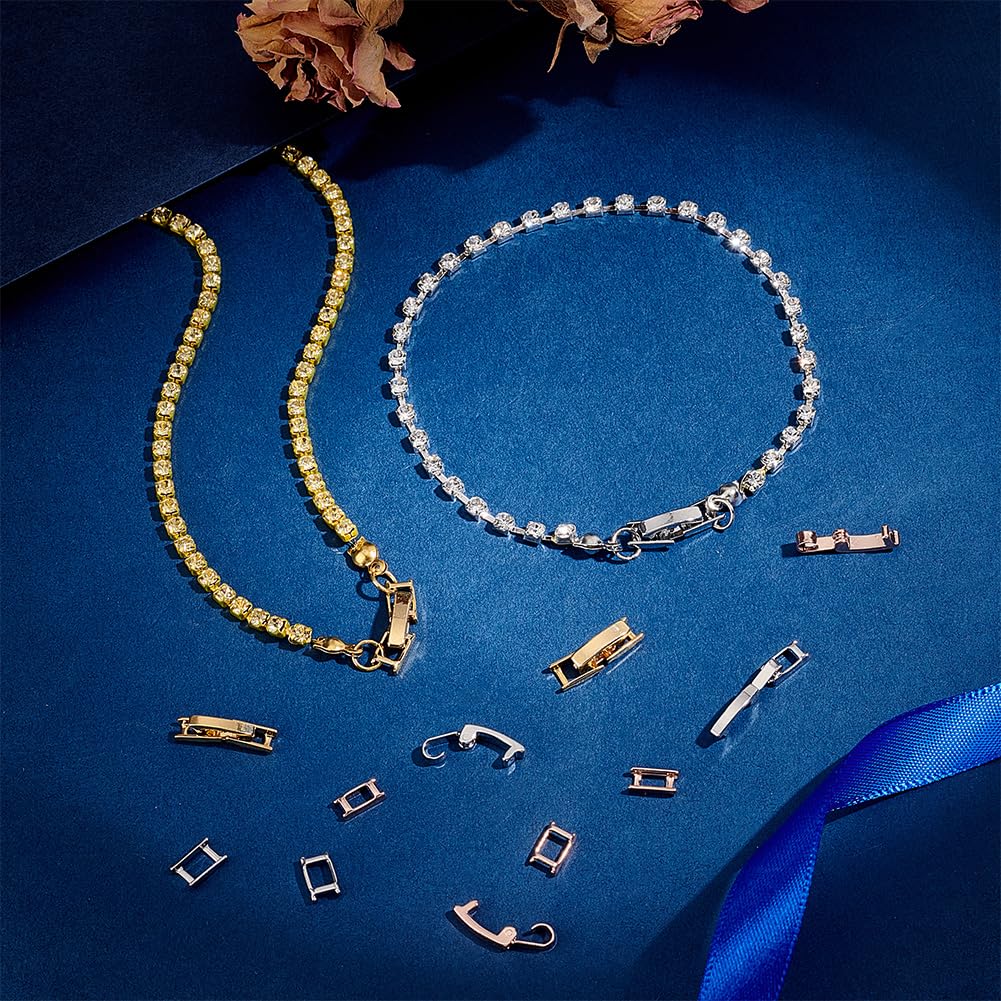 Fermagli In Argento Placcato Oro 14K Fermagli Magnetici Per Gioielli A Forma Di Cuore, Chiusure Magnetiche Per Collane In Argento Sterling 925 Doppia Chiusura Moschettone Fermagli In Argento 925 - 4