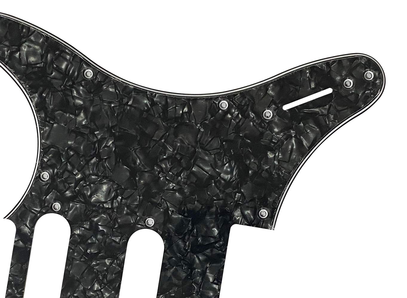 Electric Guitar Pickguard for Yamaha Pacifica 112V Style (4 Ply Black Pearl)