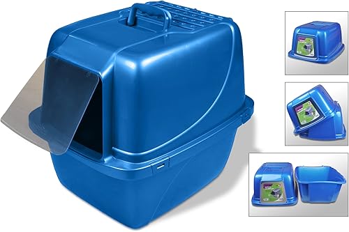 Miniatura 6 de Caja de arena CP7 cerrada para gatos extra grande de Van Ness Extra grande Azul