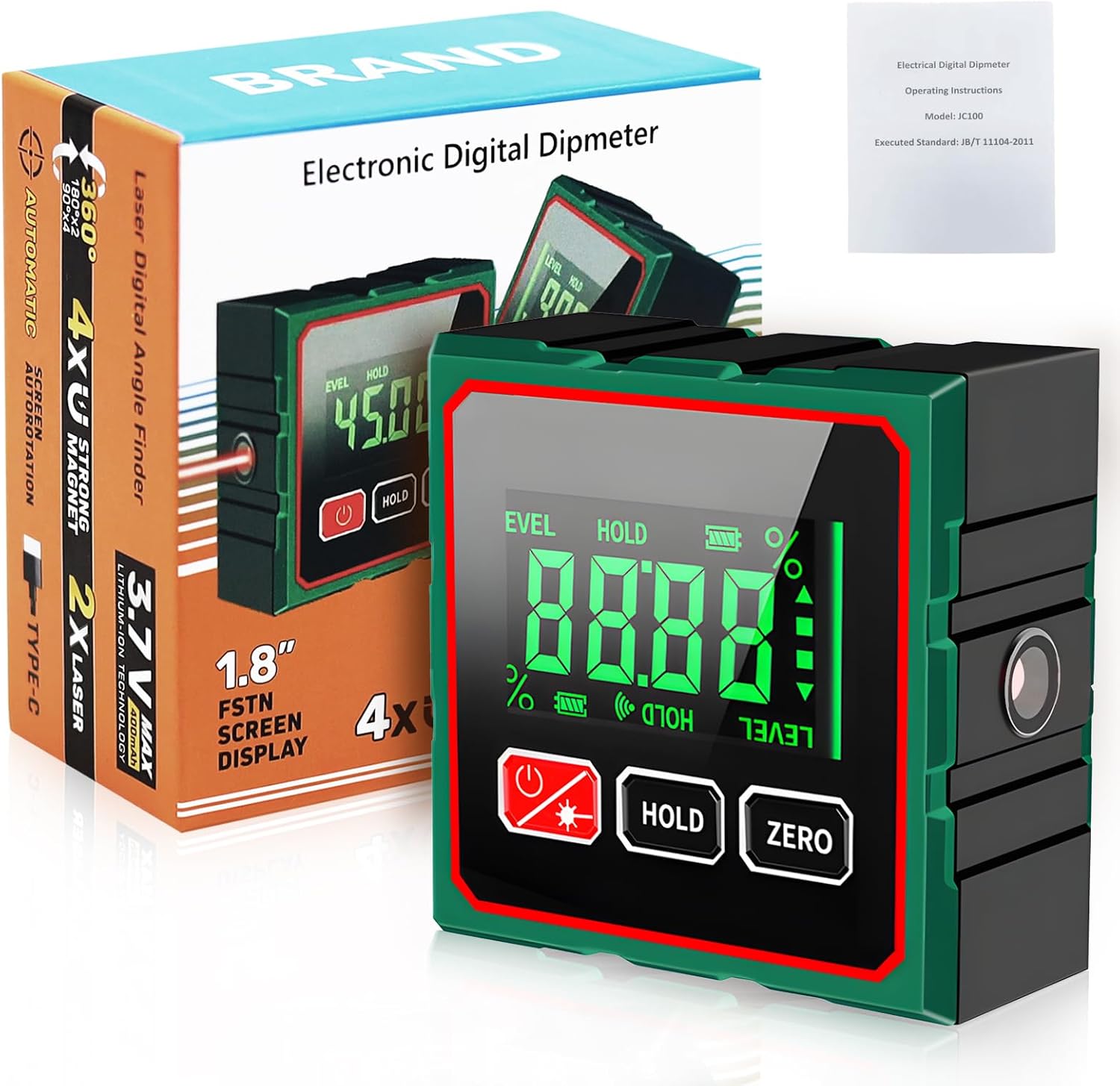 ZITUZY Digital Level Box with USB Charging, Digital Angle Finder ...