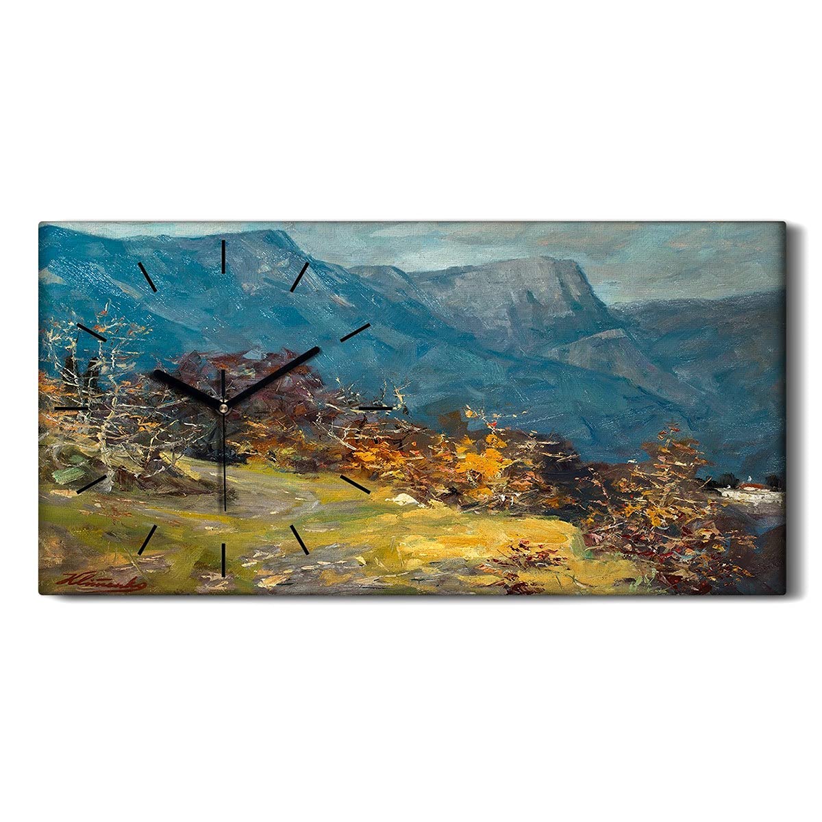 Horloge silencieuse sans tic tac 60x30cm nature pour chambre