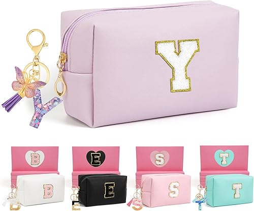 Miniatura 60 de Regalos de cumpleaños para mujeres y ella, bonita bolsa de maquillaje de viaje, bolsas de cosméticos de gran capacidad para mujeres, bolsa de Rosa