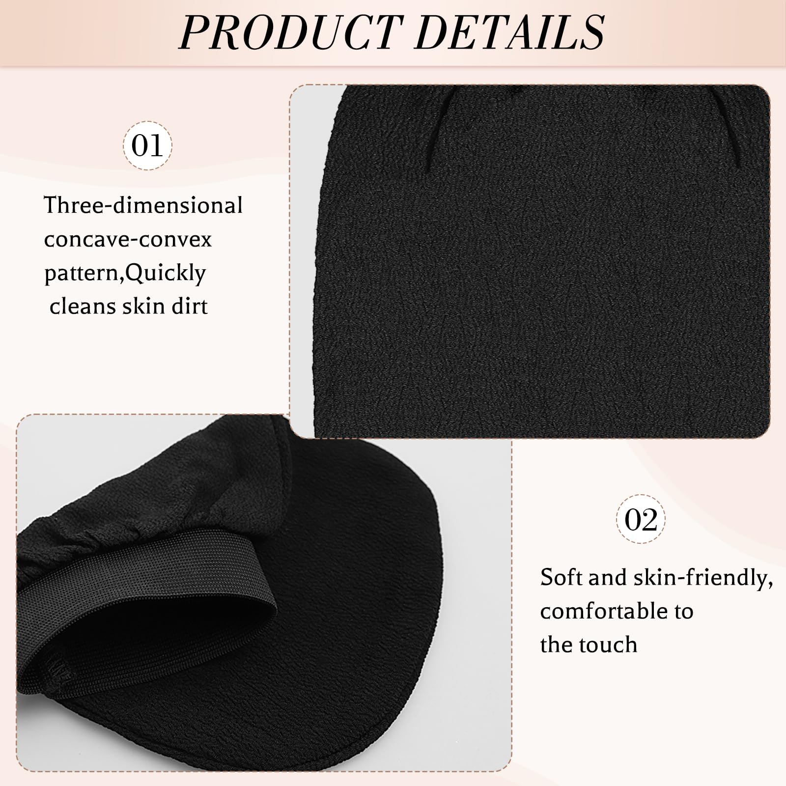 4 PCS Exfoliating Gloves - Image 3