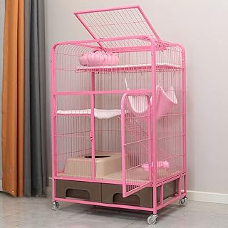 pink cat cage