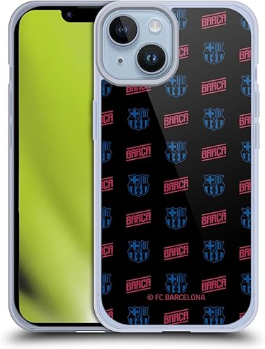 Head Case Designs Officially Licensed FC Barcelona Pattern Forca Barca Soft Gel Case Compatible with Apple iPhone 14