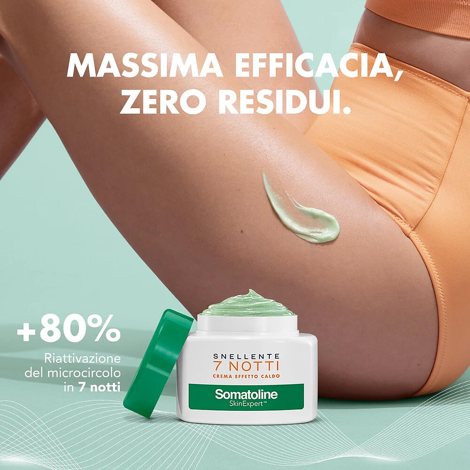 Somatoline SkinExpert, 7 Notti Crema Effetto Caldo, Trattamento Corpo Anticellulite, Ultra Intensivo con Estratto di Alga Rossa, 400ml | Crema Anticellulite Corpo A Effetto Caldo - Riduce Le Adiposità E Drena I Liquidi Cutanei - Trattamento Notte