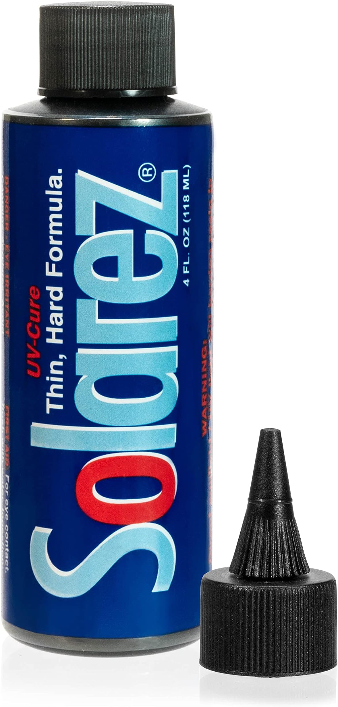 Fly Tie UV Cure Resin - Thin Hard Formula (4 oz Bottle) Fly Tying, Fly Fishing, Build Fly Heads and Bodies ~ Made in the USA