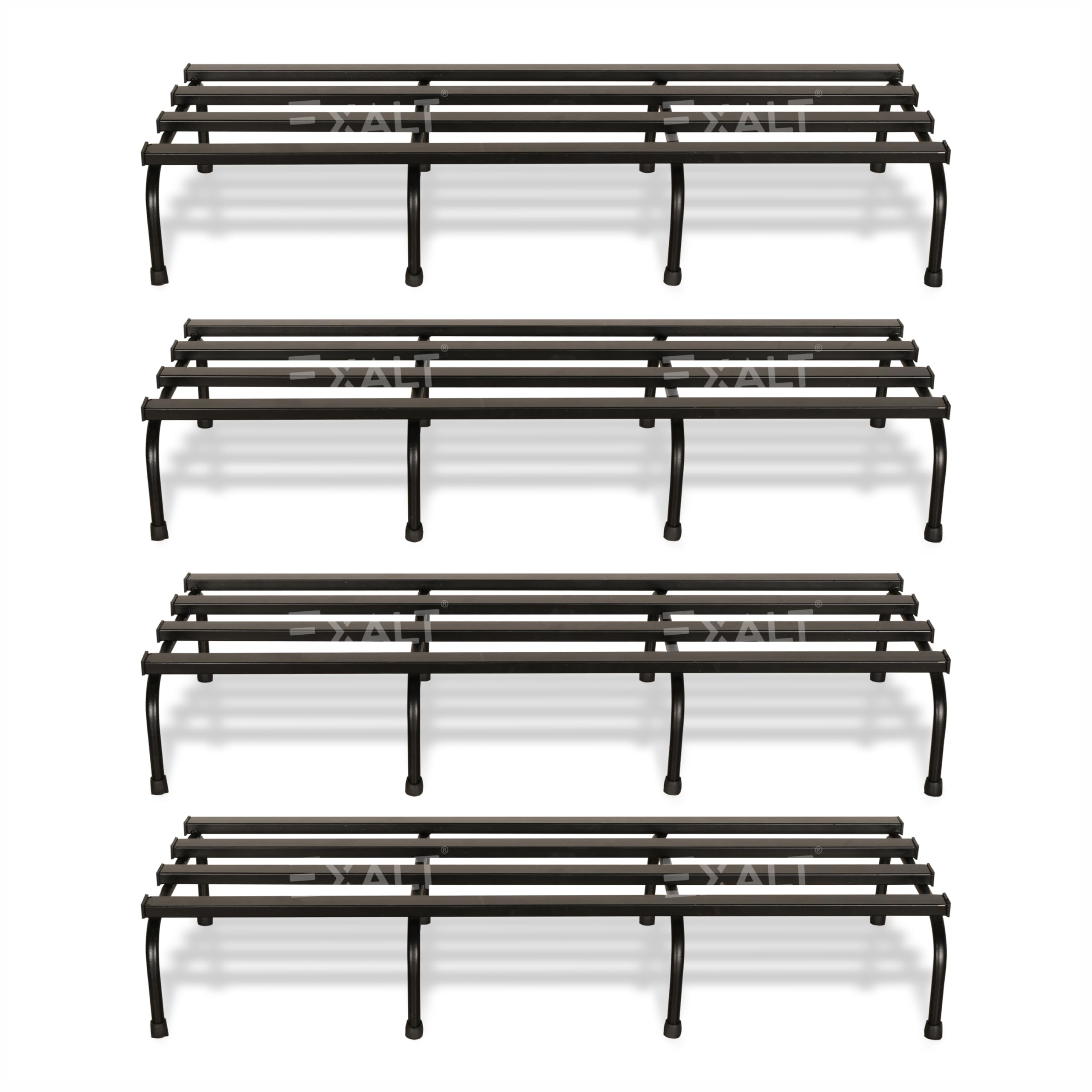 EXALT® Rust-Proof Metal Planter Stand, Sturdy Plant Stand for Pots, Indoor & Outdoor Use, Stylish & Durable Plant Stand for Gardens, Patios, and Homes (Pack of 4) (B0DGGVS15F) Amazon Price History, Amazon Price Tracker