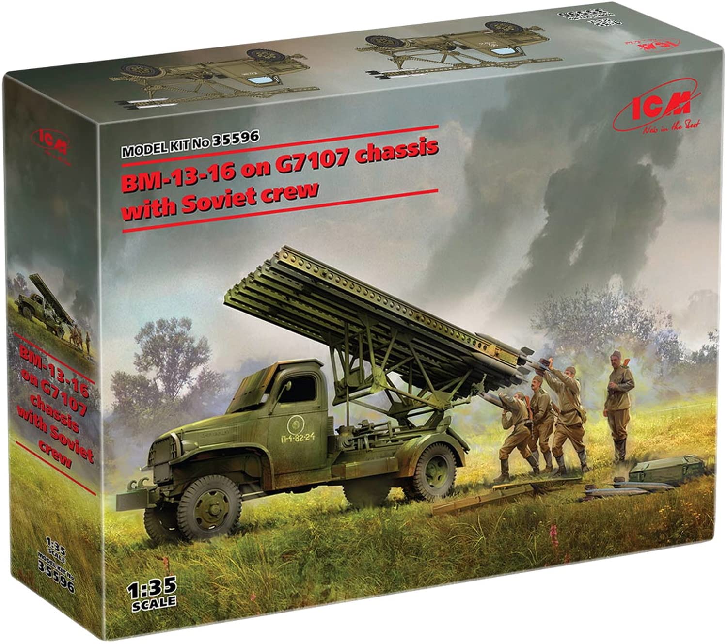 ICM 1:35 - BM-13-16 on G7107 chassis w/Soviet crew