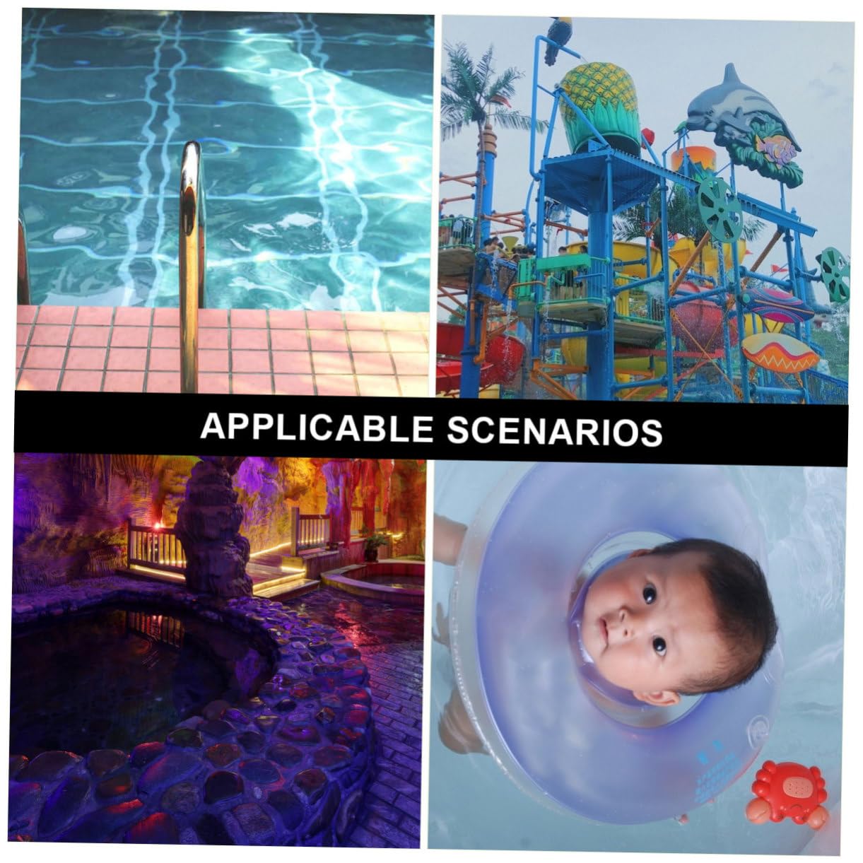 POPETPOP 3pezzi Termometro Acquatico Creativo Per Piscina Termometro Animale Lettura Fahrenheit e Celsius Per Vasche Da Bagno e Acquari