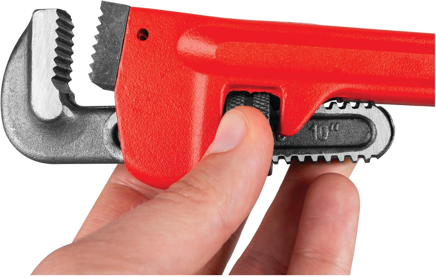 Performance Tool W1133-10B Heavy-Duty Adjustable Straight Pipe Wrench, 10-inch