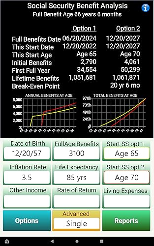 Social Security Benefits Optimizer