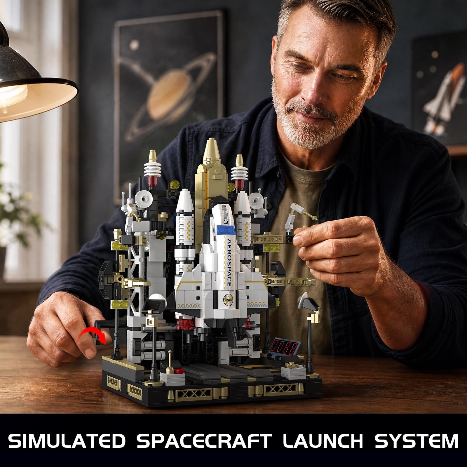 TYCOLE Set di Costruzioni per Astronavi, Kit di Lancio Dello Space Shuttle | Technic Set Spaziale, 920 Pezzi, Giocattolo Regalo per Compleanno e Natale, Adatto per Bambini dai 6 ai 12 Anni e Ragazzi