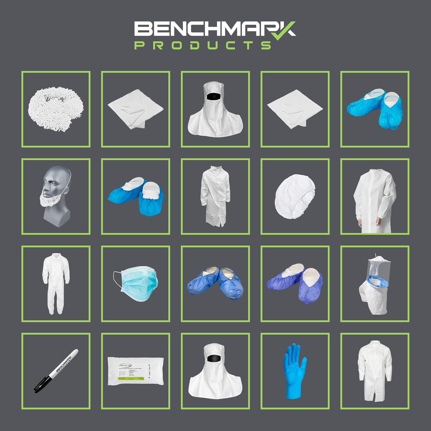 Microporous Laminated White Frock with 7 Snap Closure, Elastic Wrists - Image 4