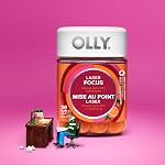 OLLY Laser Focus Gummy, Alpha GPC, B Vitamins, Berry Tangerine Flavor 36 count