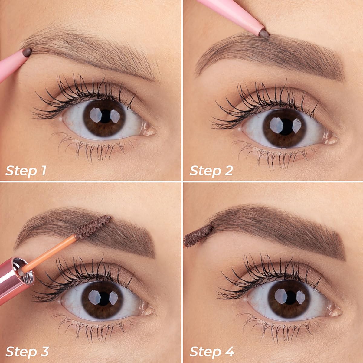 MCoBeauty Brow Fill and Set - Light Medium For Women 0.048 oz Eyebrow