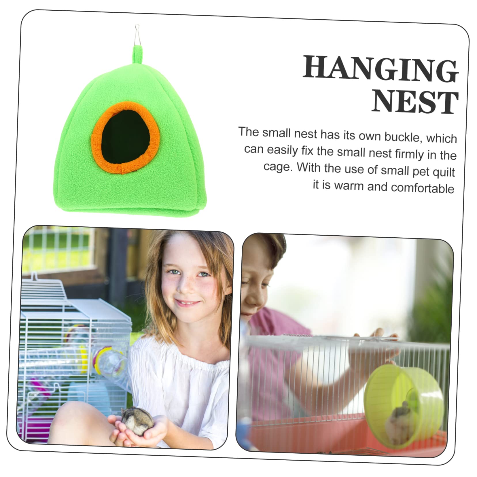 Beaupretty 5 Uds Nido De Hámster Hogar De Hámster De Peluche Pequeña Casa De Hámster Casa De Hámster Cálida Casa De Hámster Colgante Tienda De Juguete Hamaca De Felpa Escondite De Hámster