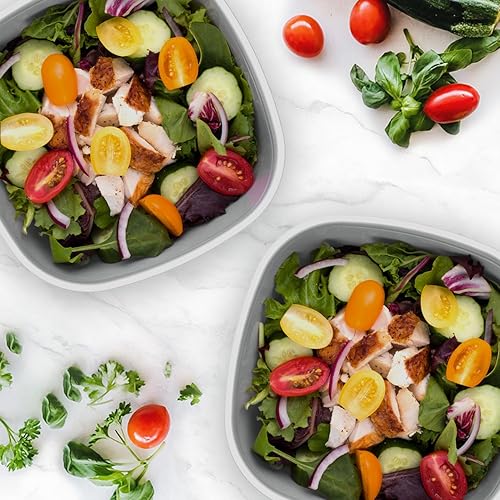 Miniatura 3 de Bentgo Lonchera Bento para ensalada, paquete de 2 (gris)