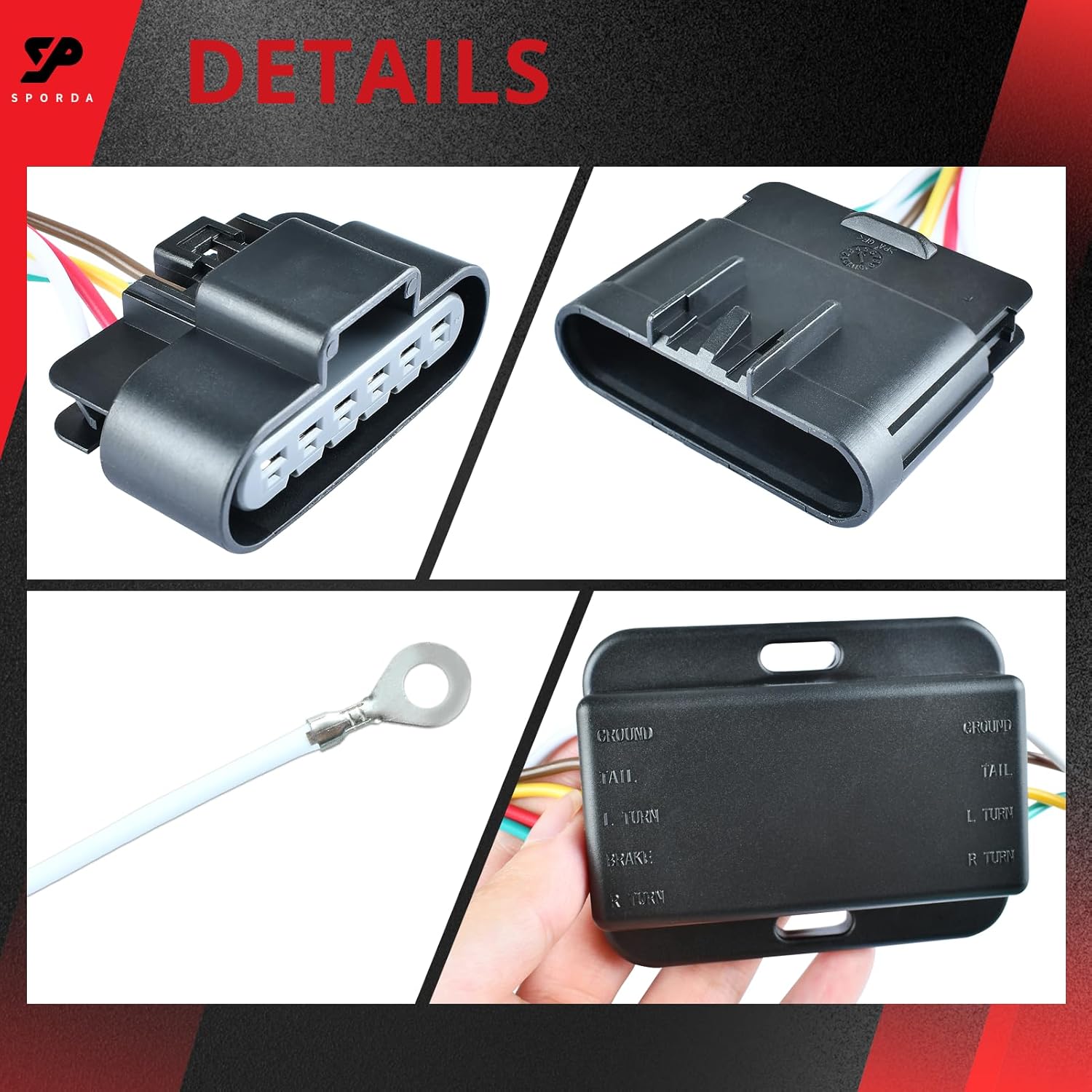 55510 Vehicle-Side Custom 4-Pin Trailer Wiring Harness,fits for GMC Canyon,Chevrolet Colorado,Isuzu I-280,I-290,I-350,I-370 (55510)
