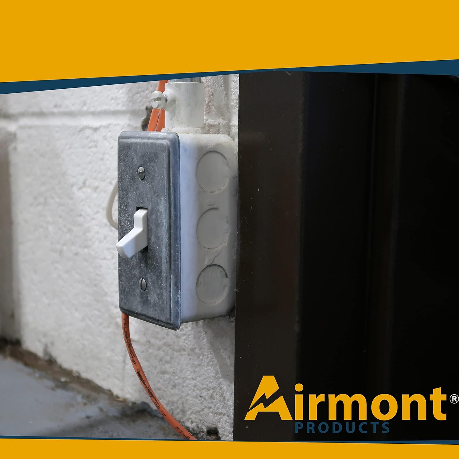 Airmont Products Outlet Box Kit: 2x4" Utility Electrical Box, Tamper-Resistant 15A Toggle Switch, Cover, Ground Wire & Screw